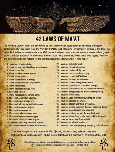 42 laws of maat book.